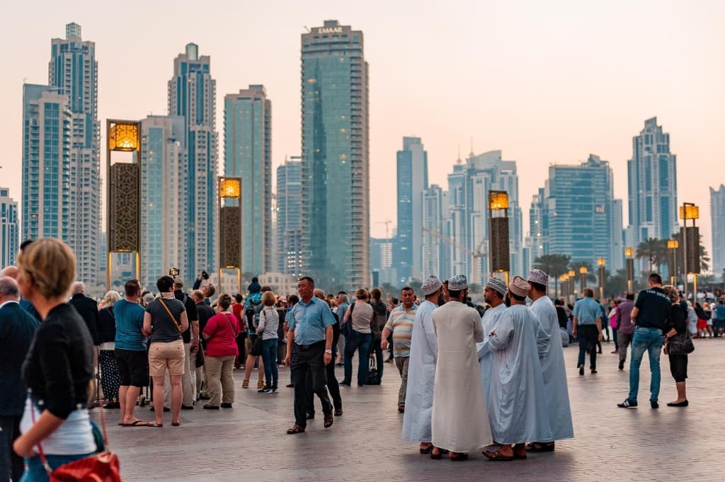 International destination — Dubai city at golden hour